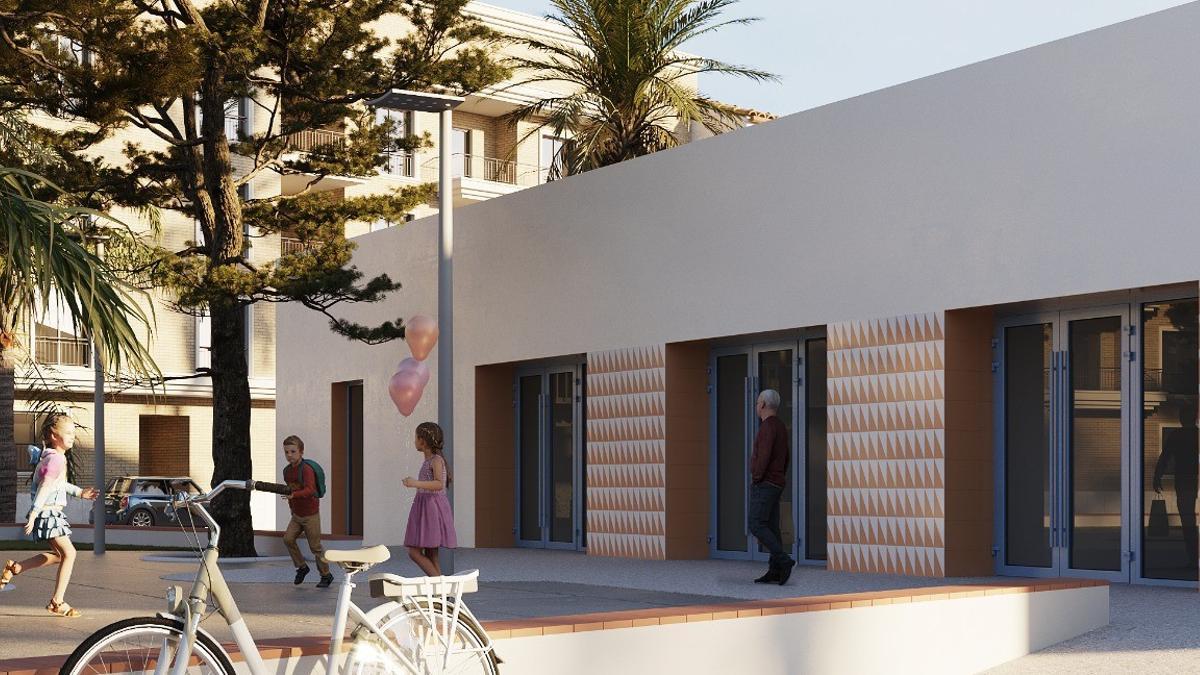 Recreación del local de mayores que se proyecta en Albalat dels Sorells.