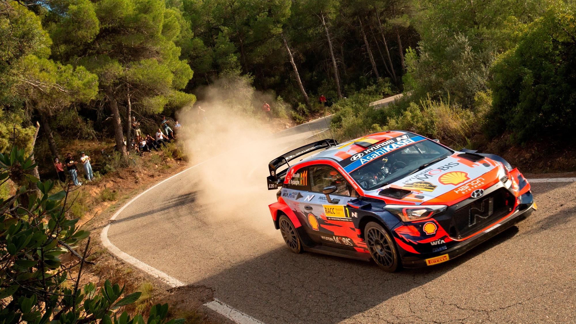 Thierry Neuville, en el tramo de La Granadella.