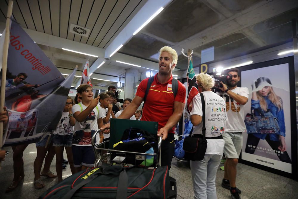 Llegada de deportistas mallorquines de Río