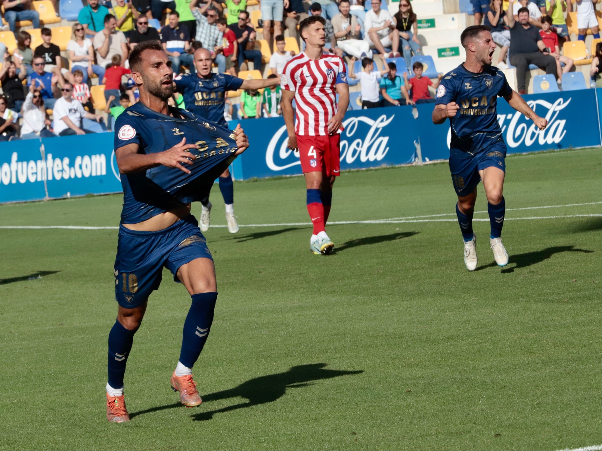 UCAM Murcia-Atlético de Madrid B: Empate en la ida de la final por el ascenso a 1ªRFEF