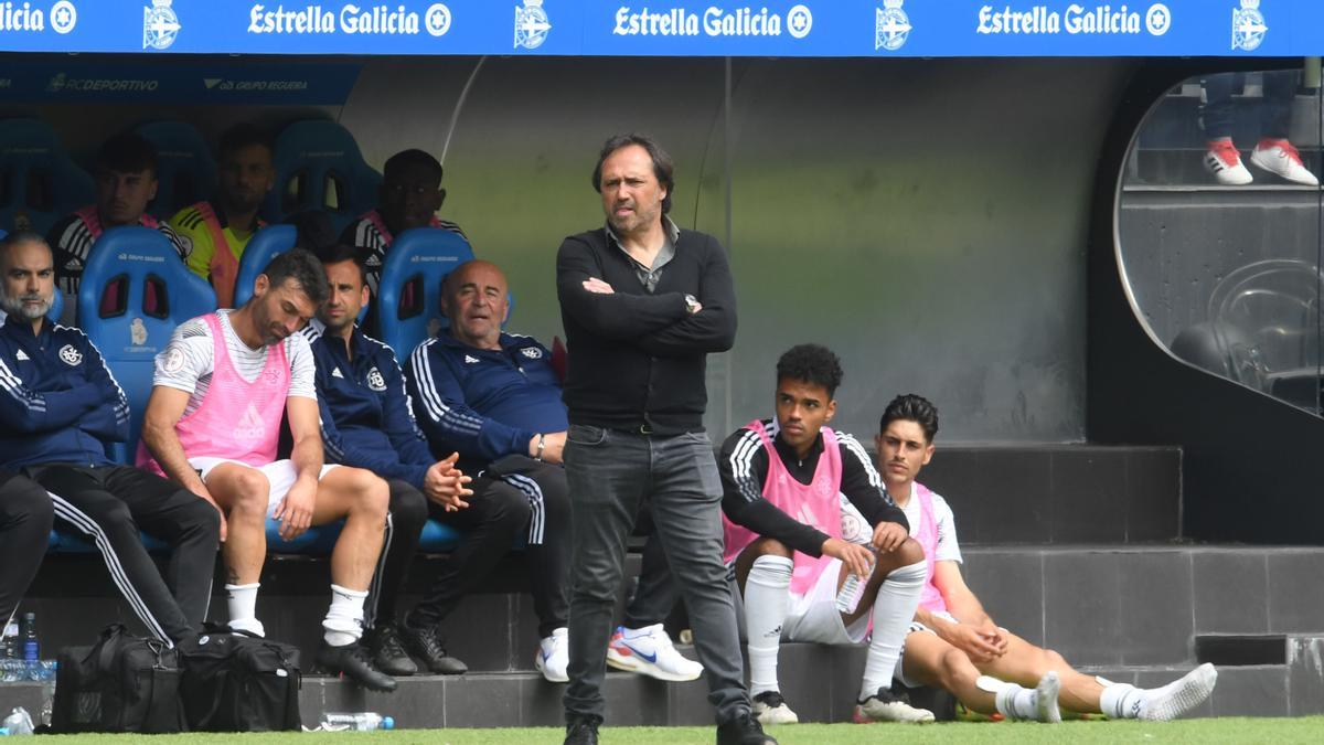 Alfredo, en Riazor, en su última visita con el DUX