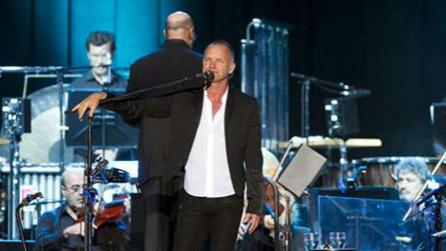 Imagen del concierto de Sting en Gran Canaria el pasado mes de julio de 2011.