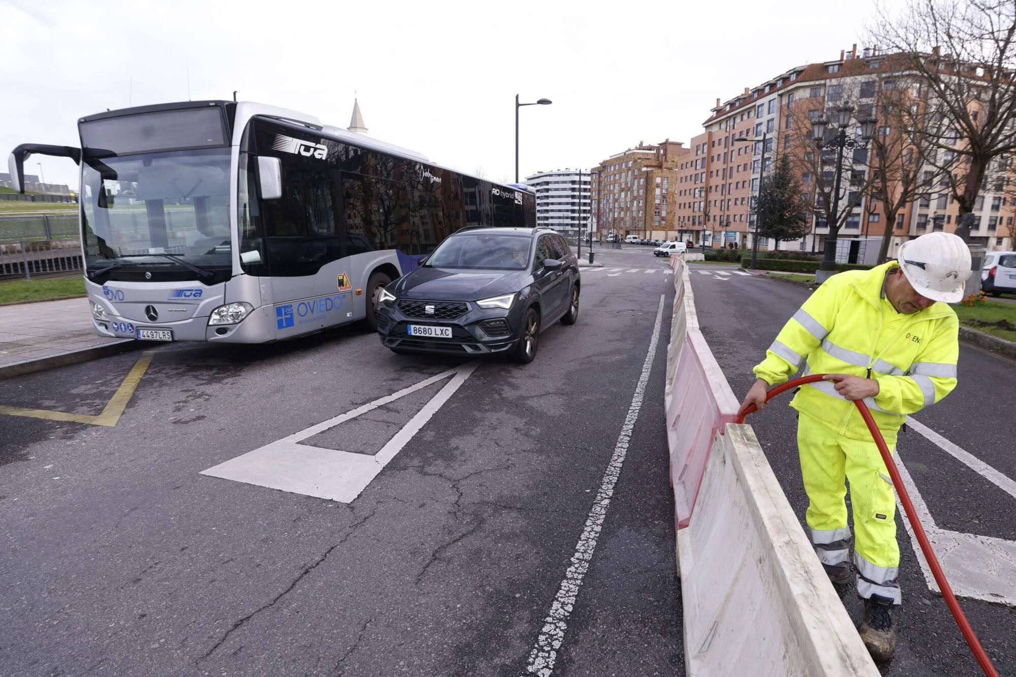 Empiezan las obras del intercambiador del HUCA.