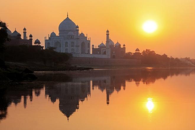 Taj Mahal, atardeceres románticos