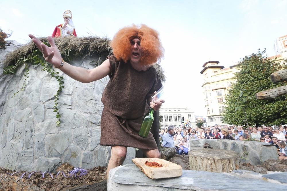 Desfile del Día de América en Asturias dentro de las fiestas de San Mateo de Oviedo