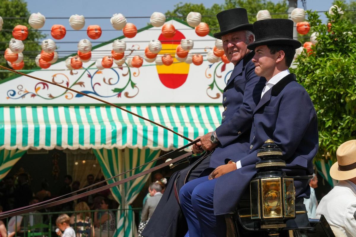 Ambiente este miércoles en la Feria de Abril.