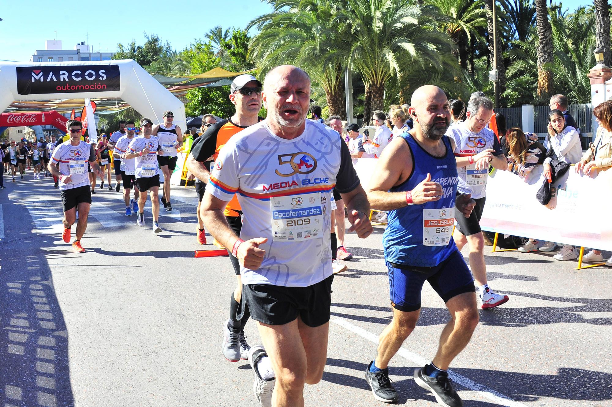 Un Medio Maratón de Elche marcado por el calor