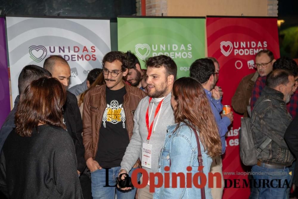 Noche electoral en la sede de Unidas Podemos