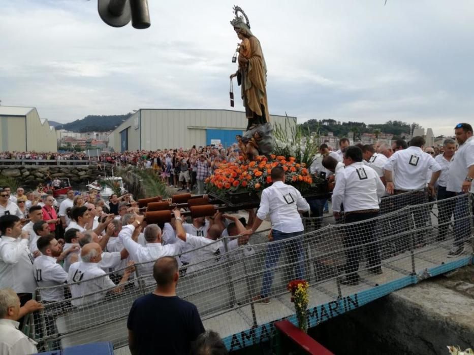 Marín se engalana por tierra y por mar para festejar el día grande del Carmen