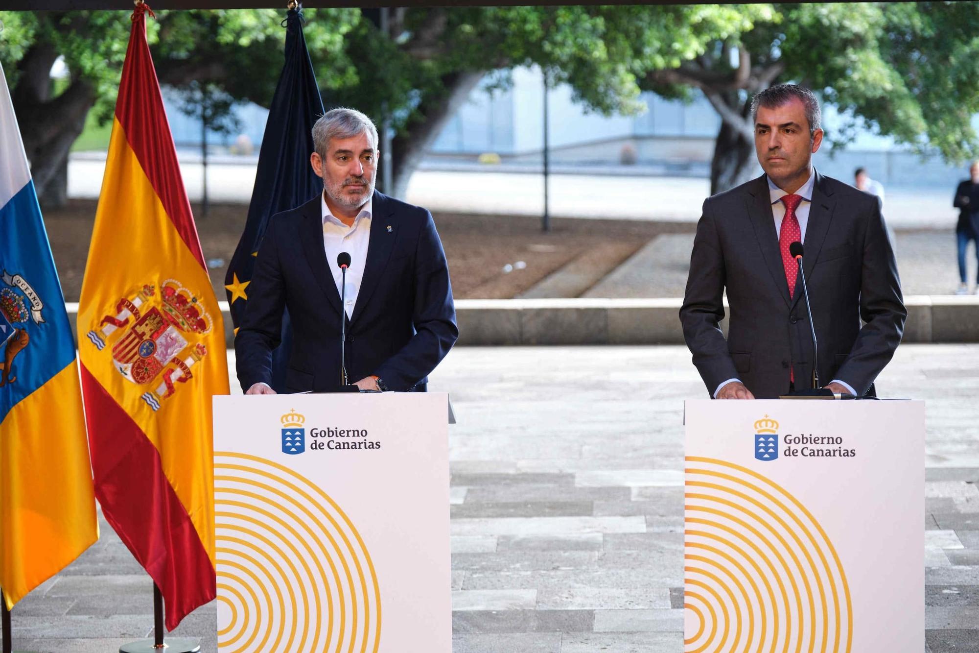 Fernando Clavijo y Manuel Domínguez hacen un balance de los primeros cien días de gobierno