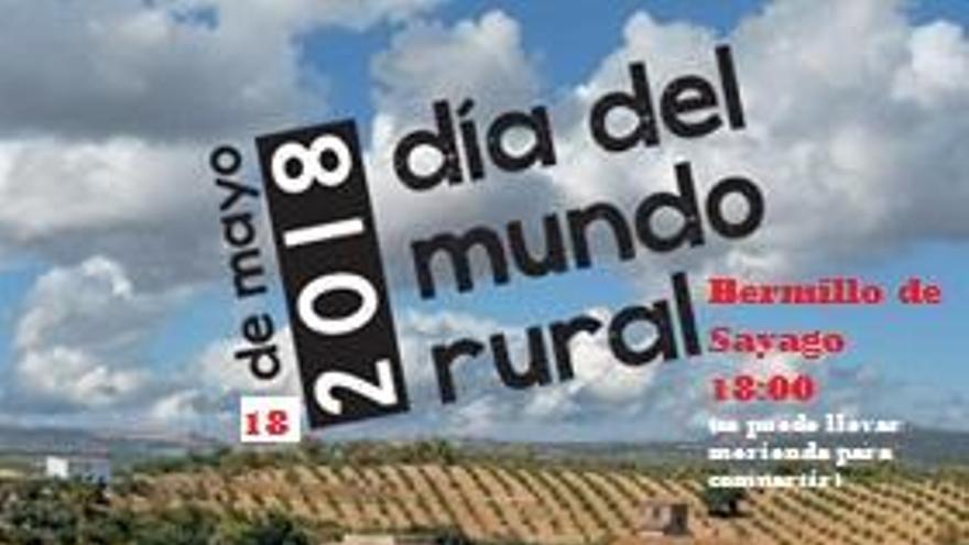 Cartel del Día del Mundo Rural de 2018 en Bermillo de Sayago.