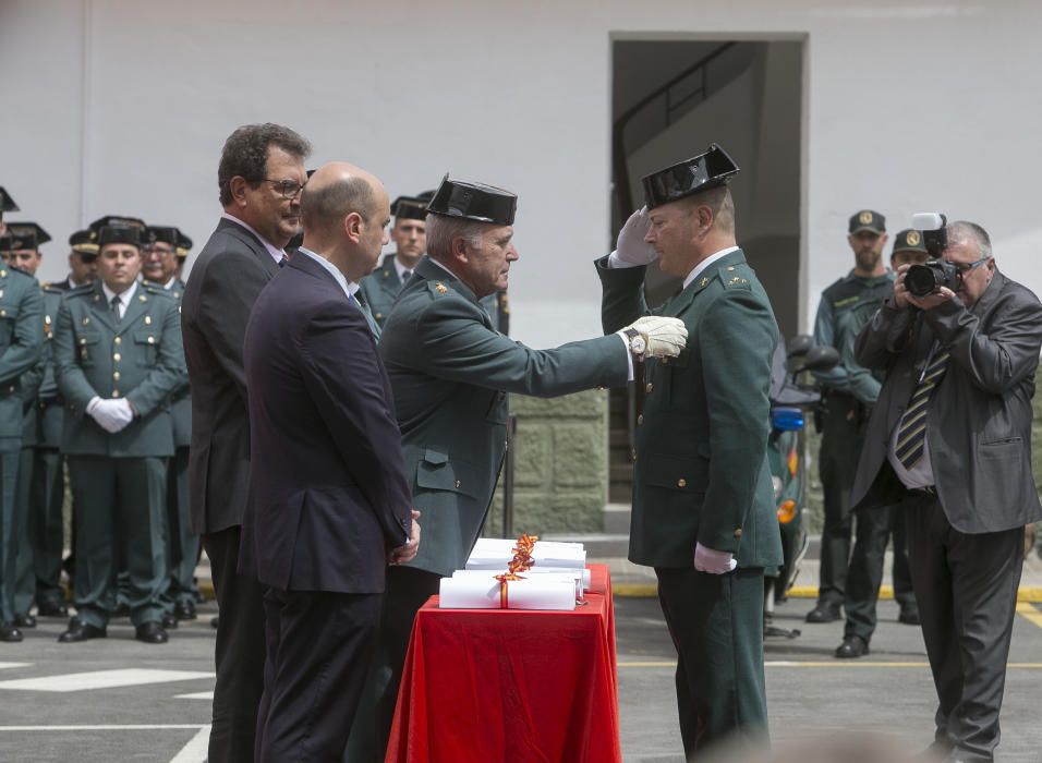 Un momento de la celebración del 173 aniversario de la Guardia Civil.