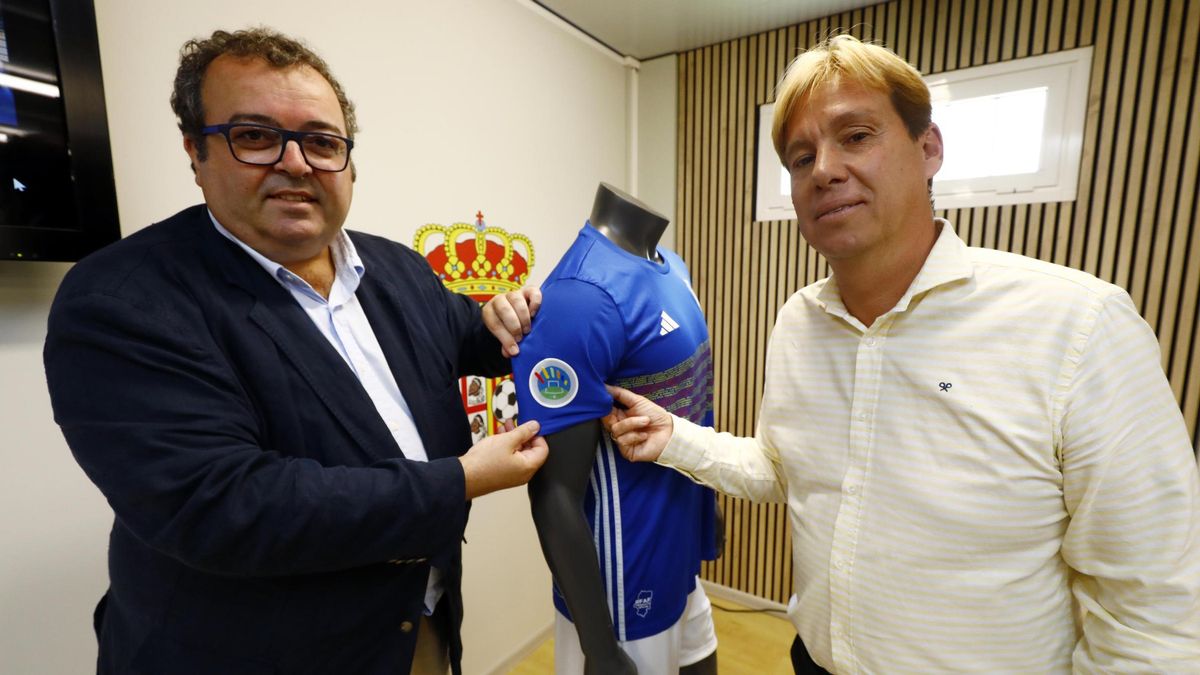 Manuel Torralba, presidente de la Federación Aragonesa, y Richi Civera, el seleccionador, este miércoles.