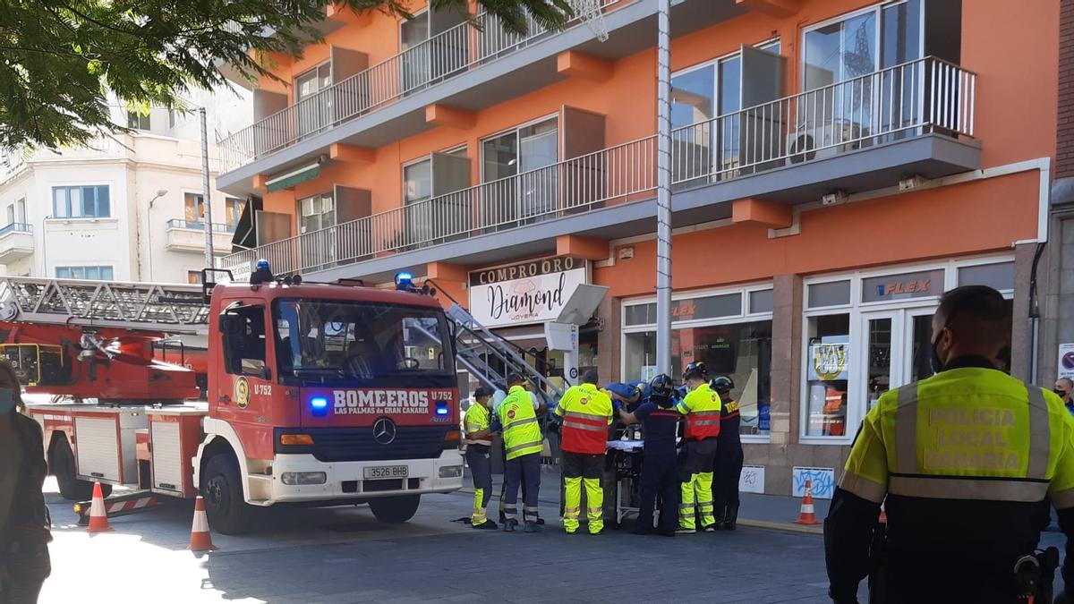 Rescate en la calle Galicia