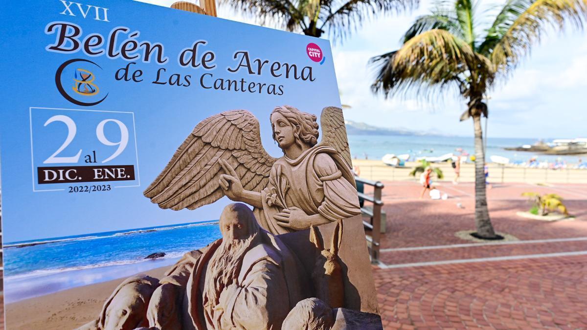 Cartel del Belén de Arena de Las Canteras 2022-2023.