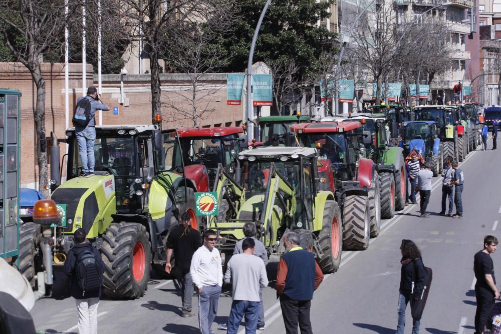 Tractorada a Girona per reclamar millores en la PAC