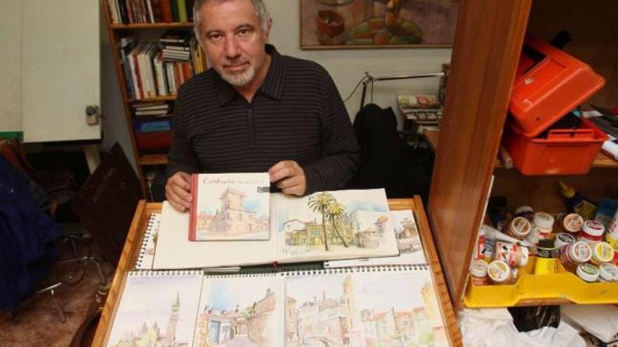 Eduardo Baamonde es profesor de Dibujo en el instituto de Vilalonga (Sanxenxo).  // J.L.Oubiña