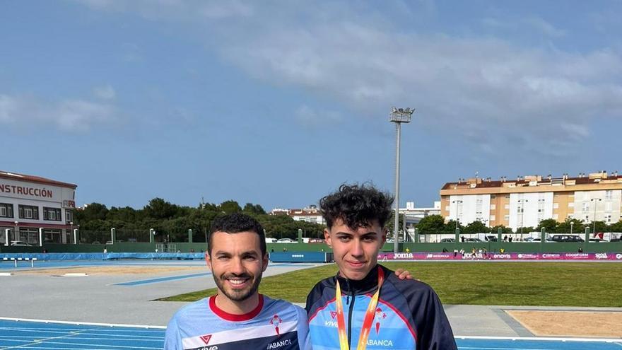 Xoel Franco, subcampeón de España sub 18 de 5.000
