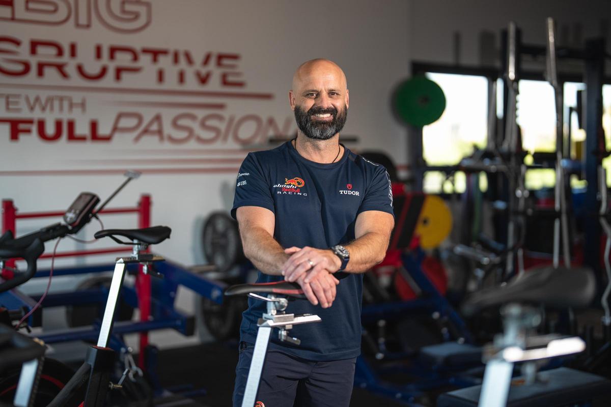 El preparador físico de Alinghi Red Bull Racing, Craig Twentyman.