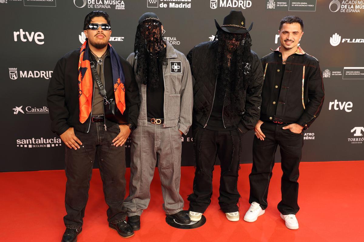 Chanela Clicka duran la gala de entrega de los Premios de la Academia de la Música, a 26 de mayo de 2026, en Madrid (España)