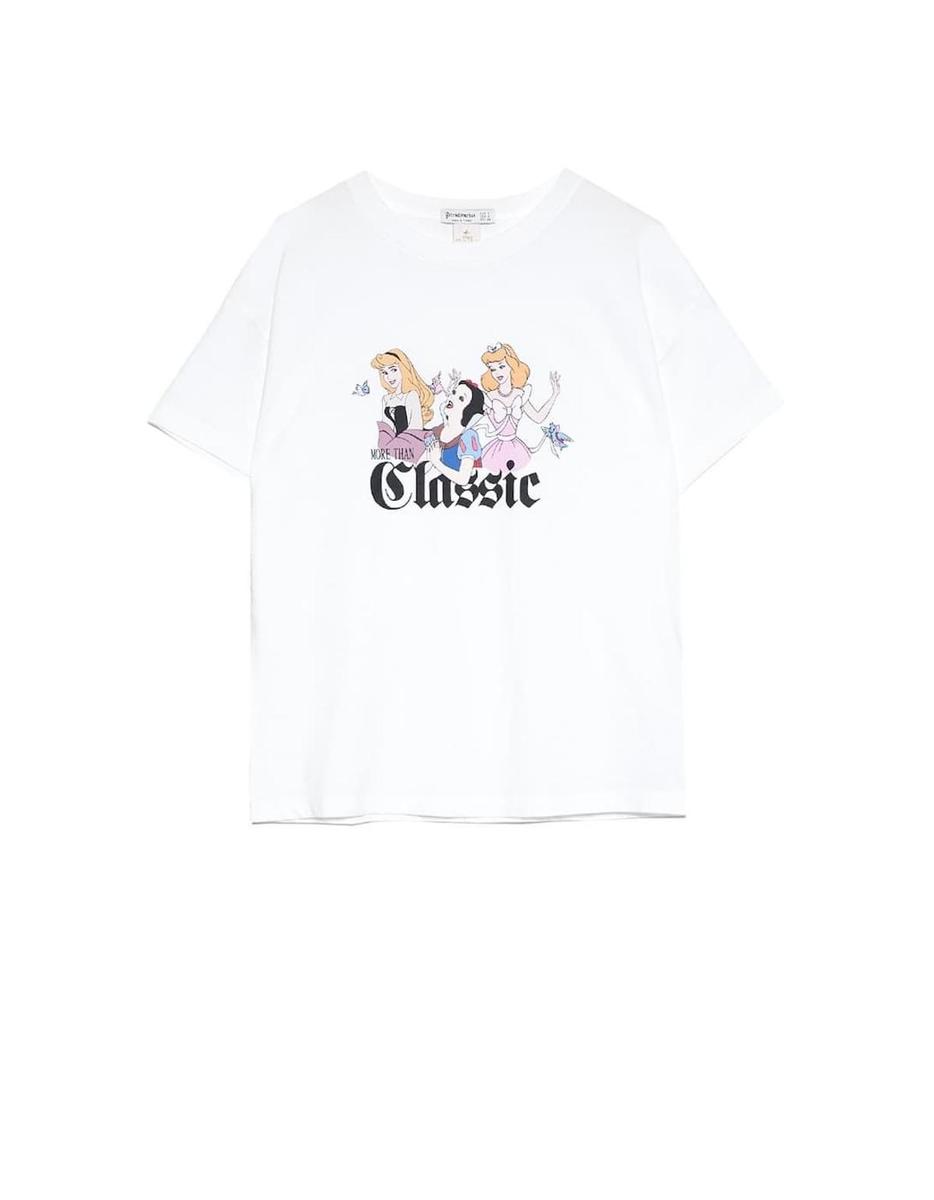 Camiseta blanca de las princesas Disney