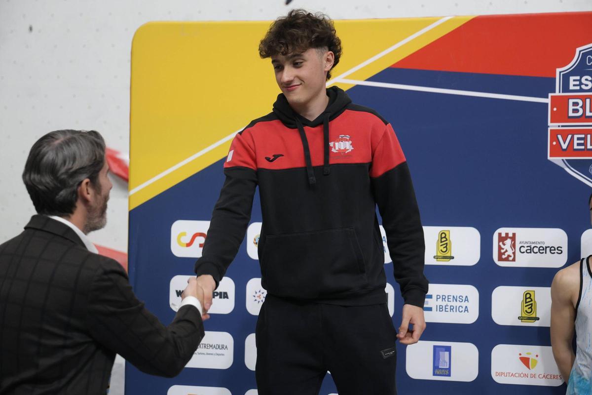 Galería | Podio primera jornada de la Copa de España de Escalada en Cáceres
