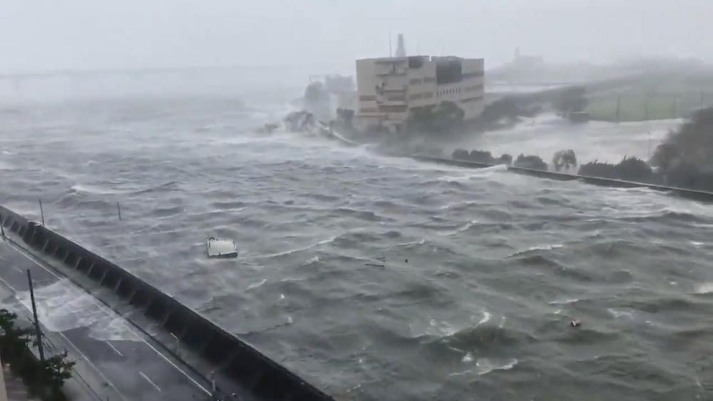 El tifó «Jebi» amenaça el Japó