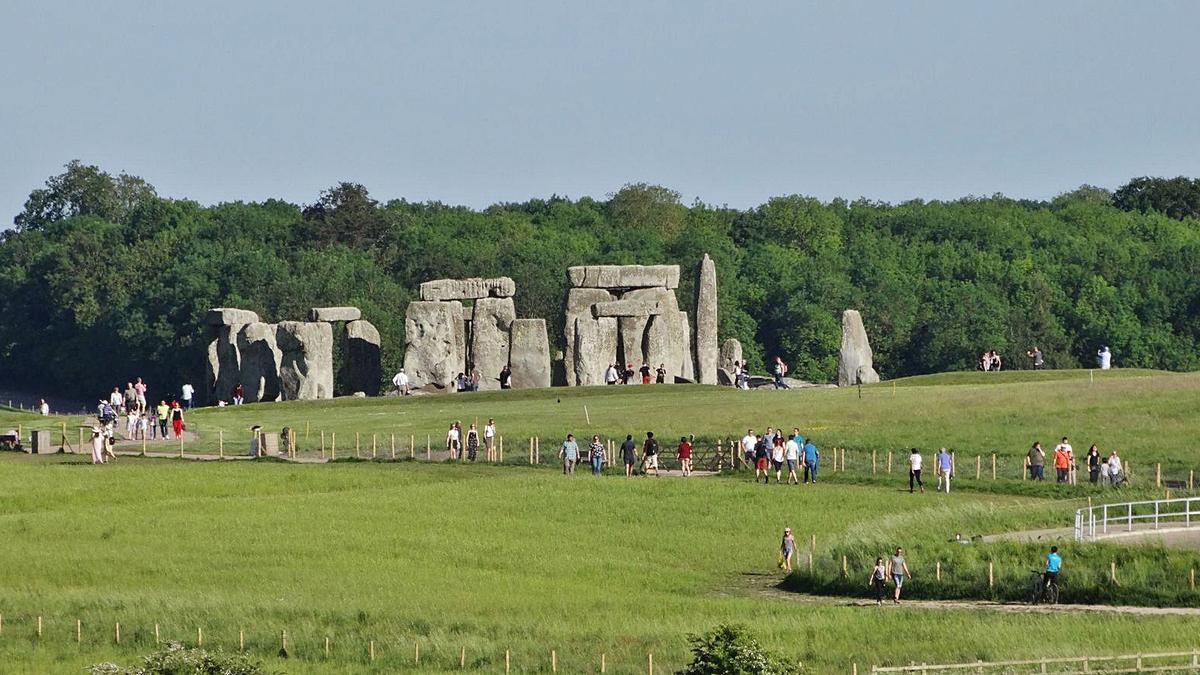 Afluencia de visitantes 
a Stonehenge en 2018.