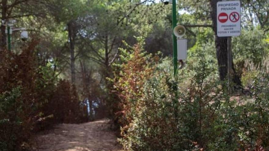 L&#039;entrada del camí de ronda de Can Juncadella.