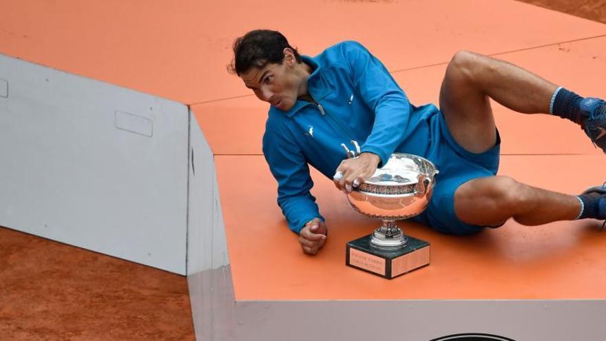 Nadal tras conquistar su undécimo Roland Garros