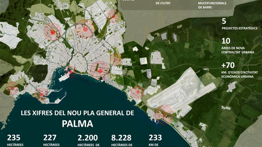 La cascada de alegaciones retrasa hasta 2024 la parte detallada del Plan General de Palma