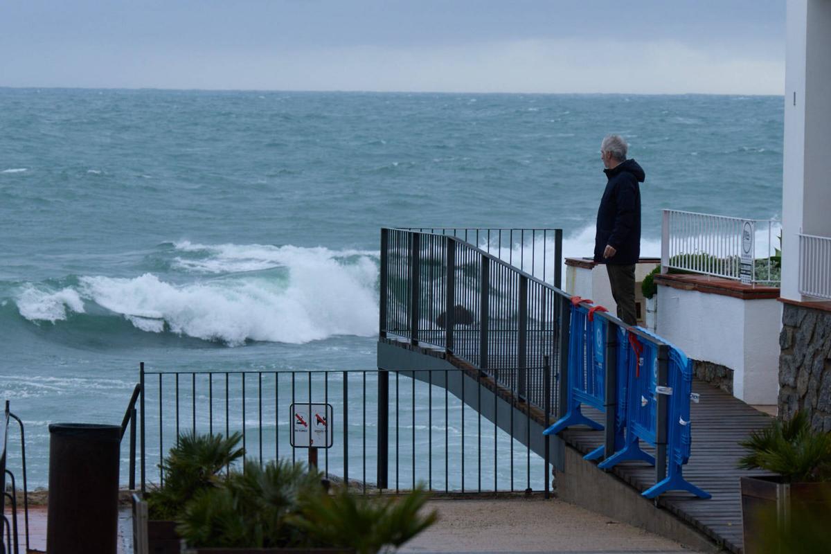 Les imatges del temporal a les comarques gironines