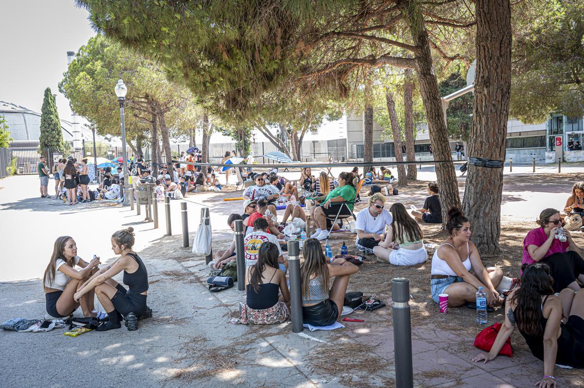 Ambiente antes del concierto de Rosalía