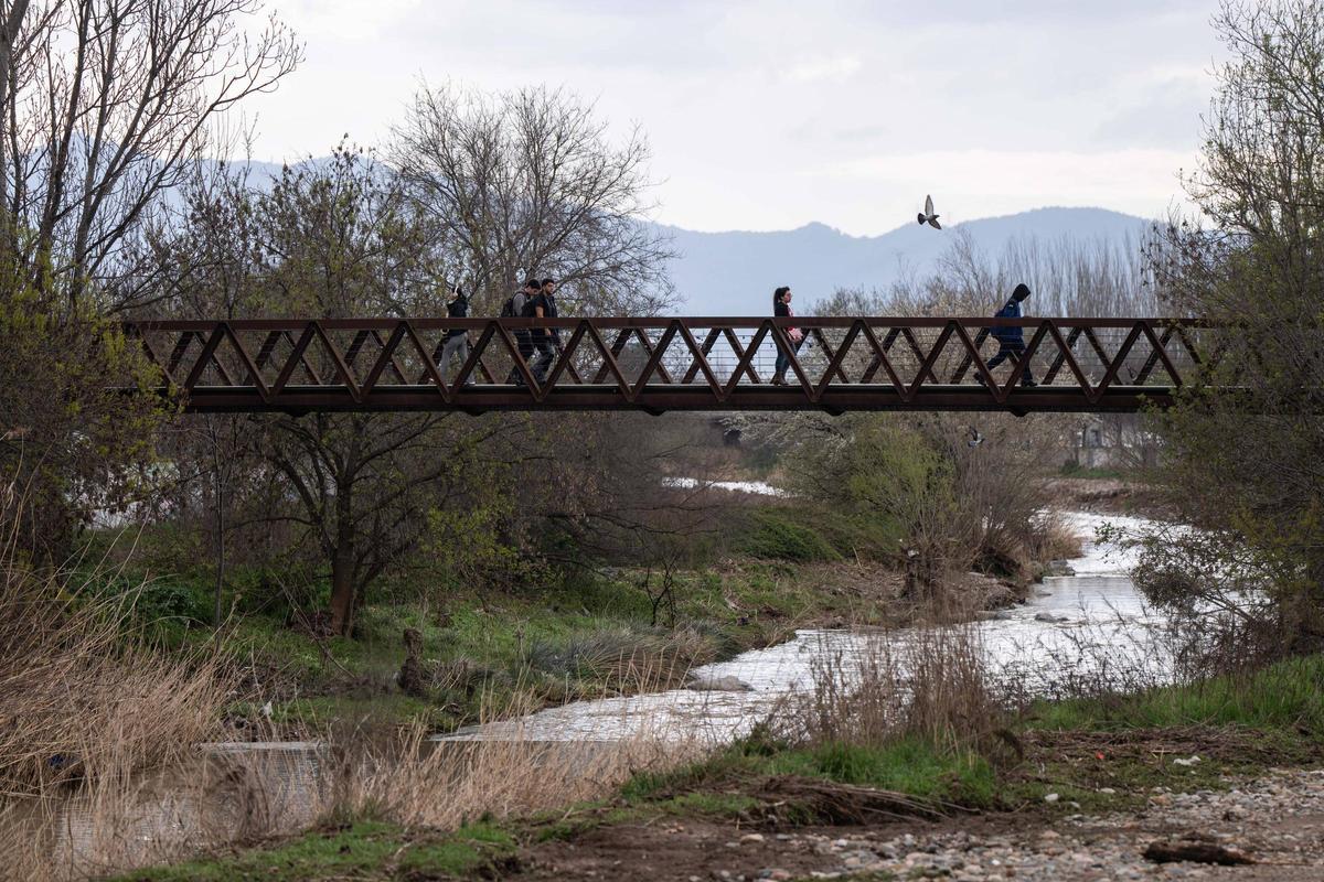El Ayuntamiento de Granollers presenta las obras de renaturalitzación del Rio Congost, con vecinos y fauna local. FOTO de ZOWY VOETEN