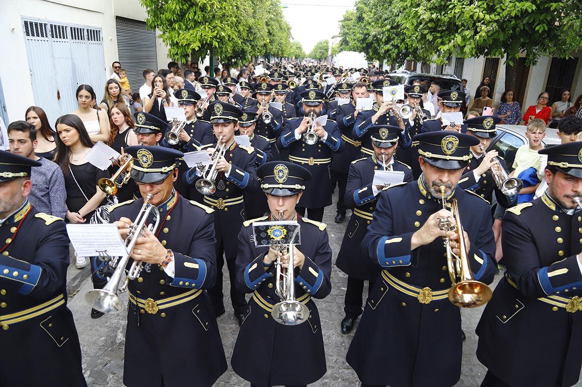 La salida procesional dela  Presentación al pueblo de Jesús de los Afligidos, en imágenes