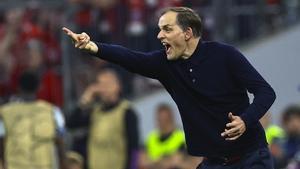 Thomas Tuchel, durante el partido contra el Real Madrid.