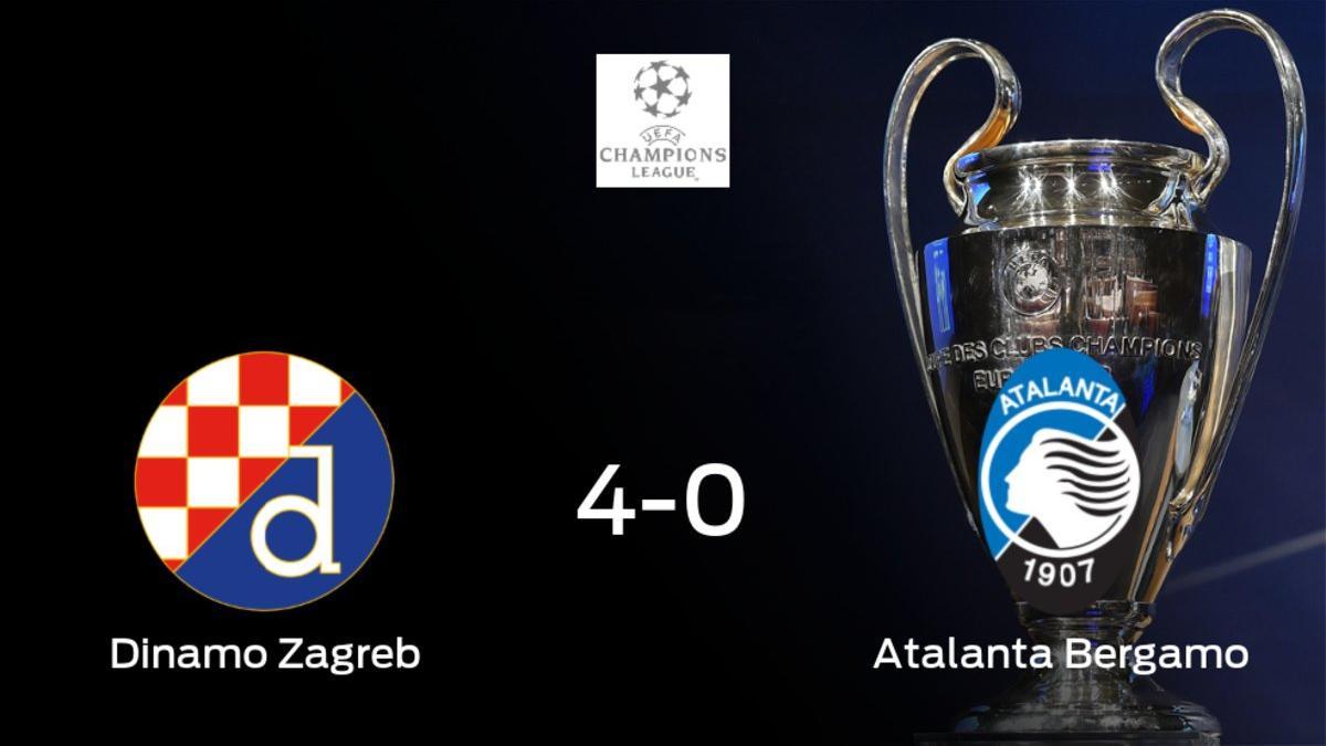 Triunfo para el Dinamo Zagreb tras golear 4-0 al Atalanta