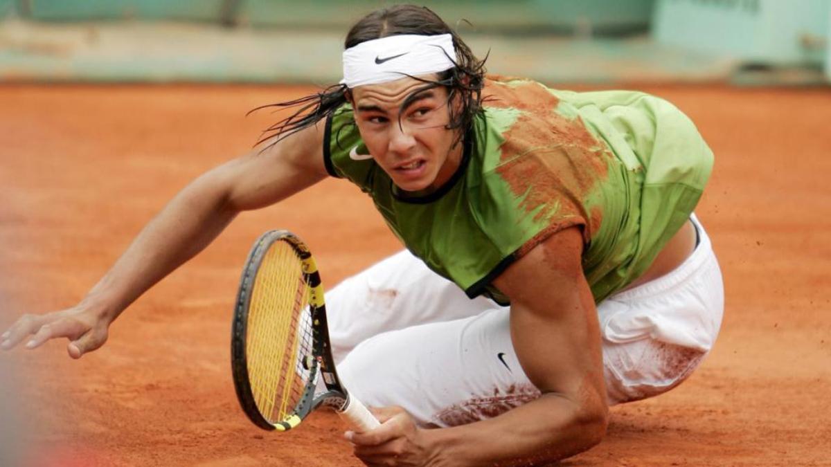 Nadal durante el Roland Garros 2005