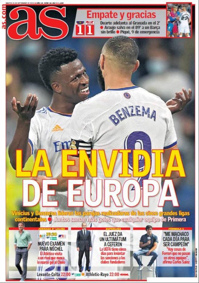 Las portadas de la prensa deportiva de hoy