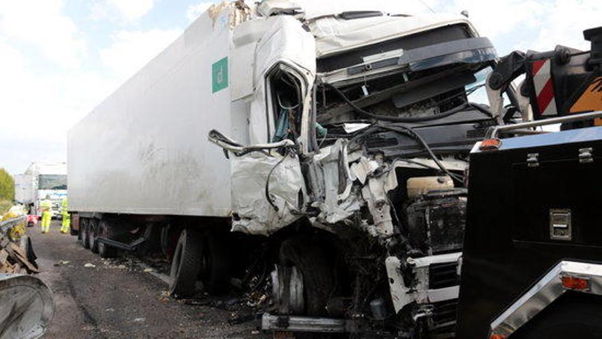 Imatge de l&#039;accident mortal a l&#039;A2.