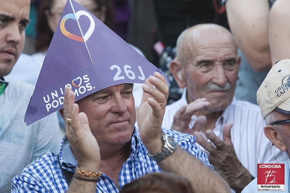 Mitin central de Unidos Podemos en Córdoba.