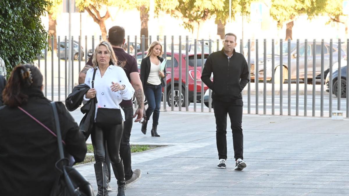 Sergio García, a su llegada a los juzgados.