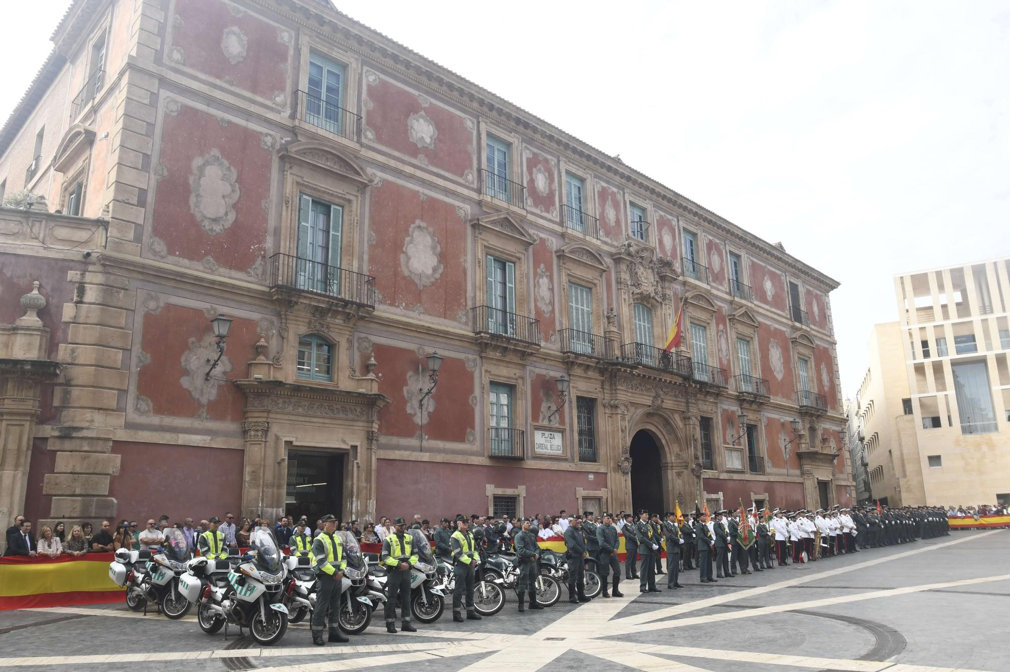 Acto institucional de la Guardia Civil en Murcia por el día de su Patrona