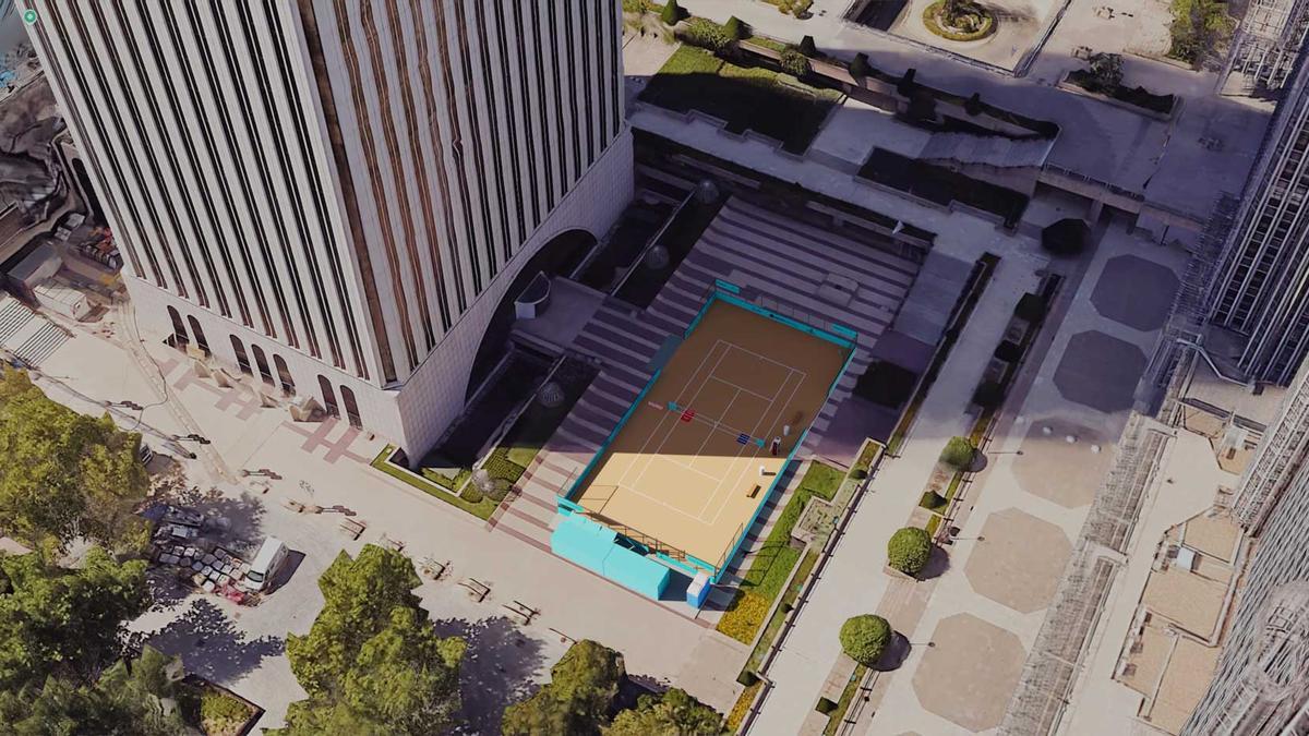 Esta será la pista de tierra batida que instalará el Mutua Open 2025.