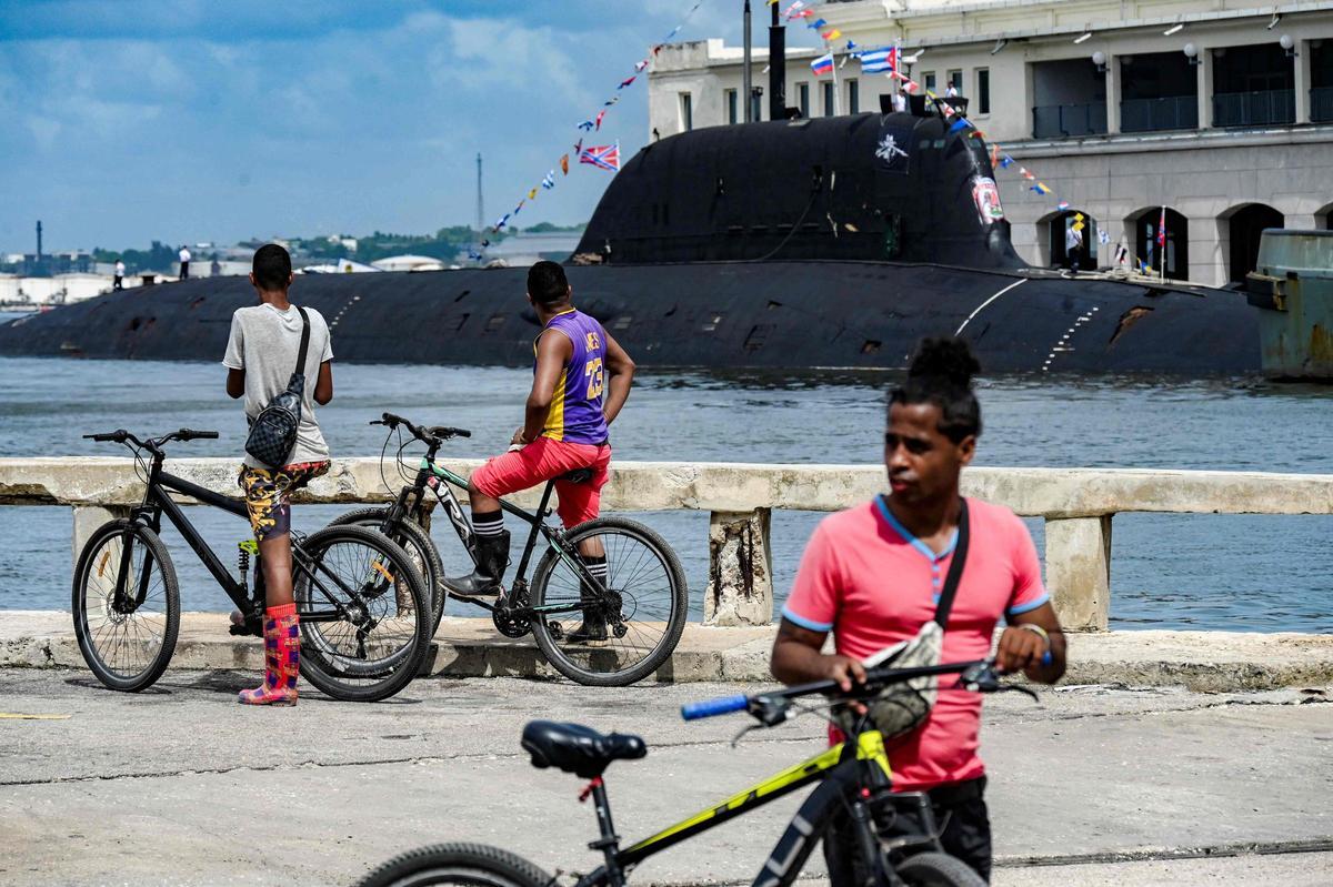 Llegan a La Habana una fragata y un submarino nuclear rusos