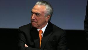 Temer, durante el Fórum de Inversión de Brasil 2017, en Sao Paulo, el 30 de mayo.