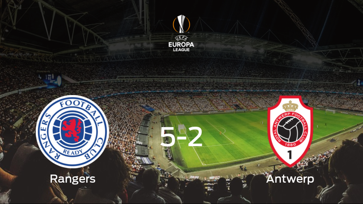 El Rangers logra el pase a octavos de final tras golear al Royal Antwerp (5-2)