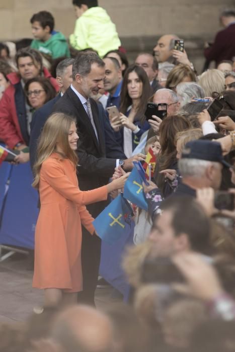 Premios Princesa de Asturias: Llegada de la Familia Real a Oviedo