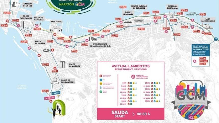 ¿A qué calles afectará la Gran Canaria Maratón 2018?