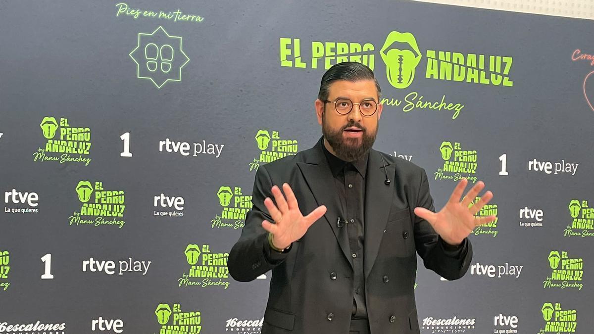 Manu Sánchez, durante la presentación